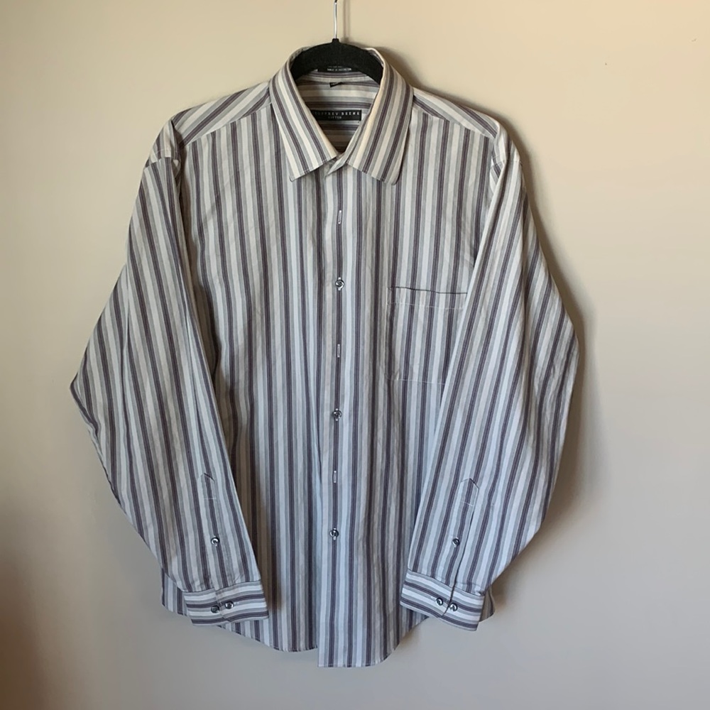L Geoffrey Beene dress shirt 16 1/2 neck 34-35 sleeve
